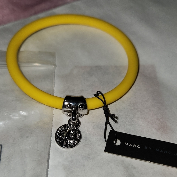 Marc By Marc Jacobs Jewelry - Marc by Marc Jacobs Vibrant Yellow Bracelet with Silver Charm